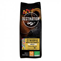 CAFÉ MOLIDO ETIOPÍA MOCA ARÁBICA PURO ORGÁNICO COMERCIO JUSTO 250 gr DESTINATION