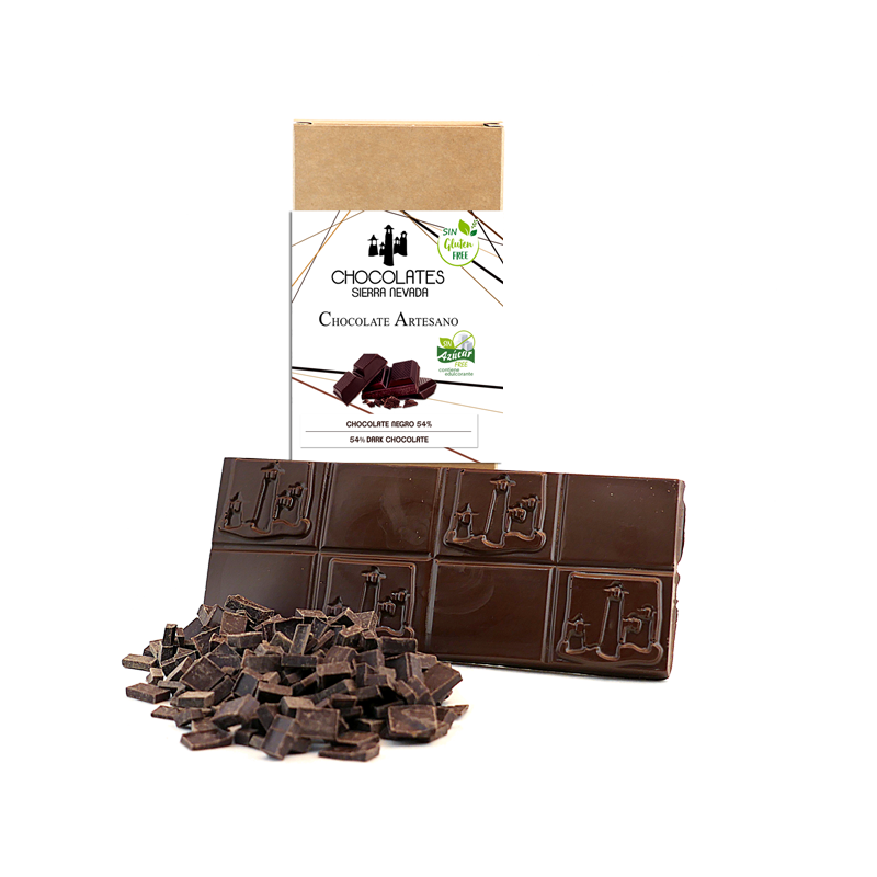 TABLETA CHOCOLATE NEGRO SIN AZÚCAR 125 GRS