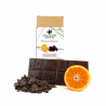 TABLETA CHOCOLATE NEGRO CON NARANJA 125 GRS