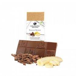 TABLETA CHOCOLATE CON LECHE Y PLATANO Y FRESA 125 GRS