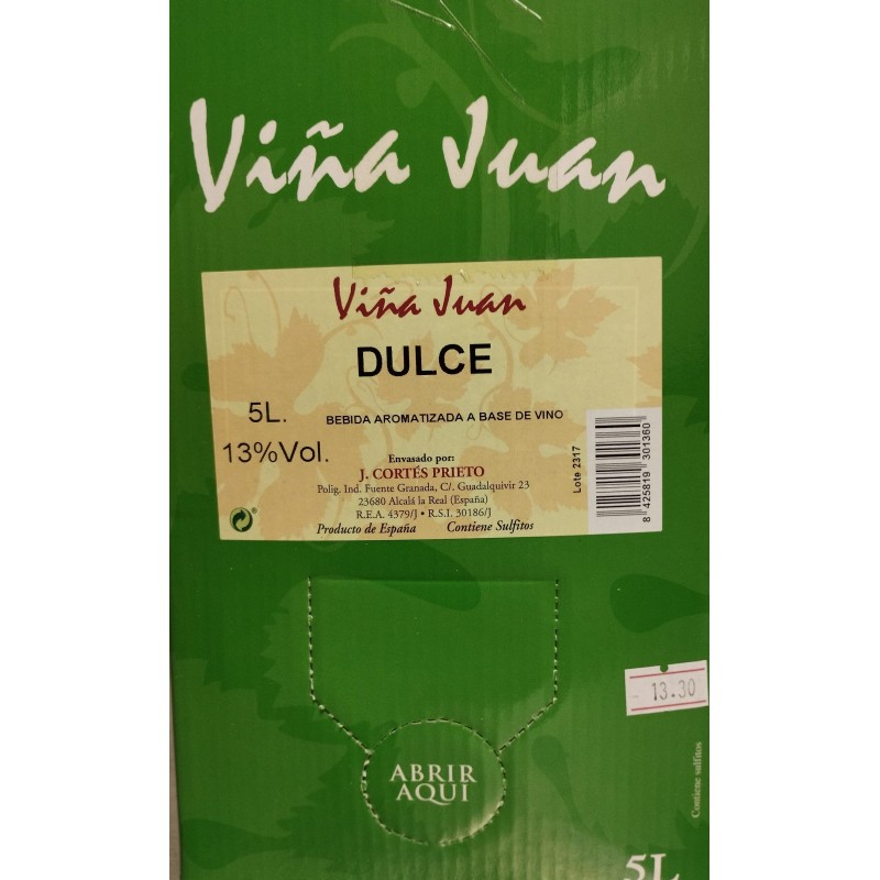 Bag in Box de 5 litros de Vino dulce