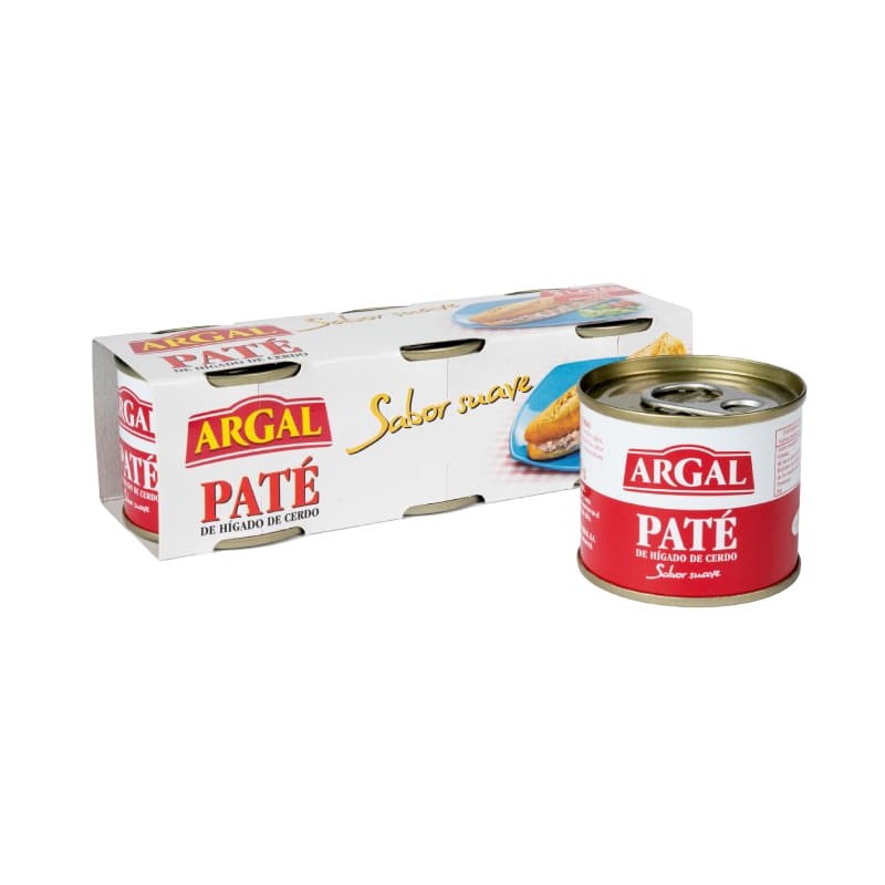 Paté Argal tripack sabor suave