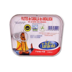 Filetes de Caballa de Andalucía en Aceite de Girasol La Tarifeña 250ml