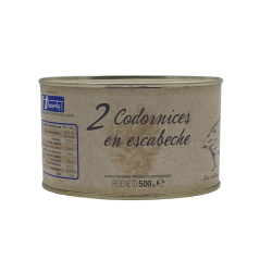 2 Codornices en escabeche Huertas 500gr