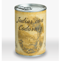 Judías con codorniz, 415 g. Huertas Gourmet