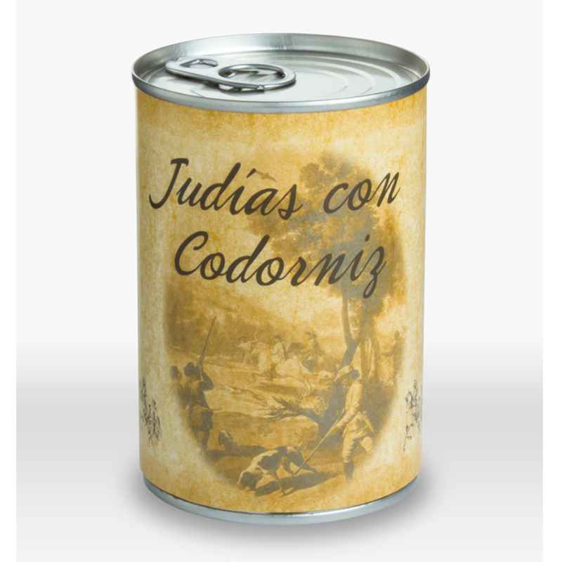 Judías con codorniz, 415 g. Huertas Gourmet